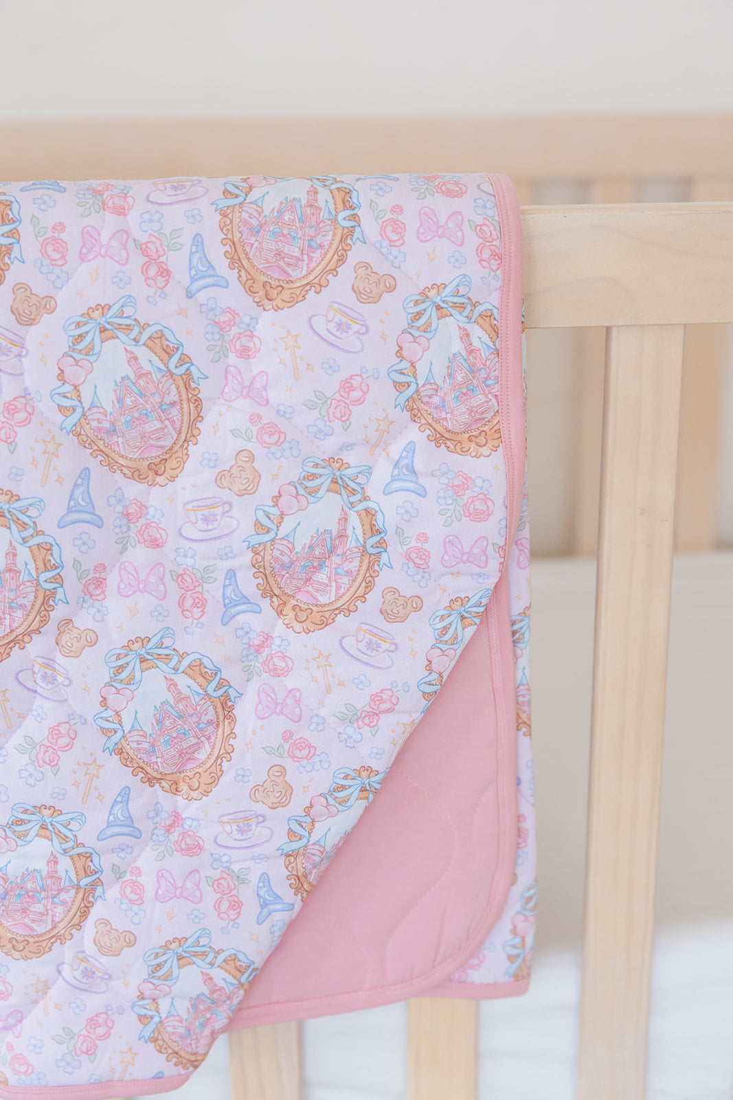 When You Wish - Quilted Blanket Blush Lotus
