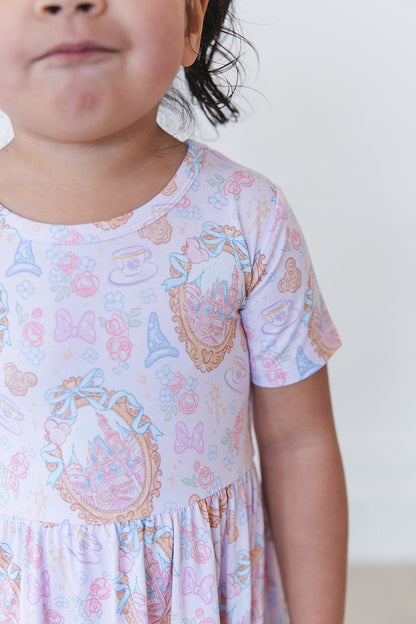 When You Wish - Ruffle Dress Blush Lotus