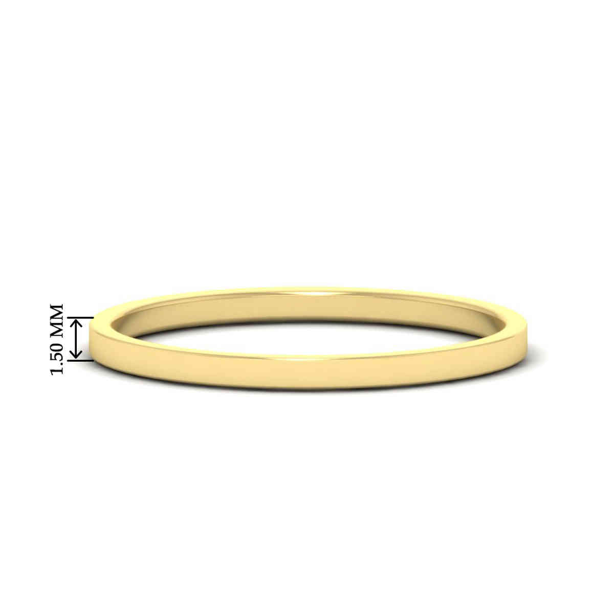Unisex Classic Flat Cigar Band Fascinating Diamonds