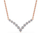 Round Graduated V-Necklace Fascinating Diamonds