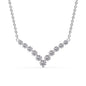 Round Graduated V-Necklace Fascinating Diamonds