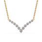 Round Graduated V-Necklace Fascinating Diamonds