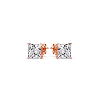 Princess Cut Diamond Stud Earring Fascinating Diamonds