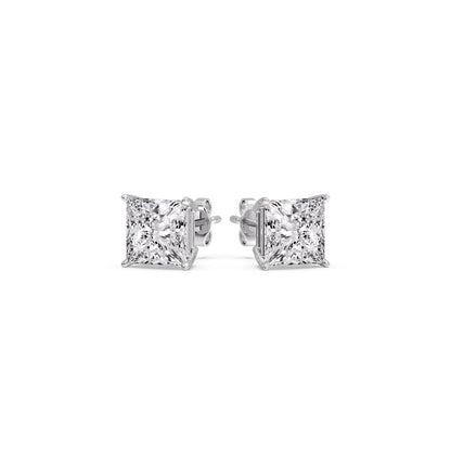 Princess Cut Diamond Stud Earring Fascinating Diamonds