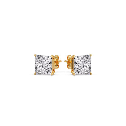 Princess Cut Diamond Stud Earring Fascinating Diamonds