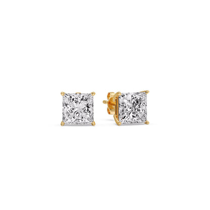 Princess Cut Diamond Stud Earring Fascinating Diamonds