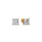 Princess Cut Diamond Stud Earring Fascinating Diamonds