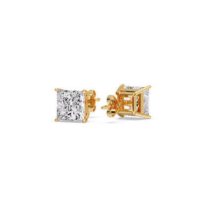 Princess Cut Diamond Stud Earring Fascinating Diamonds