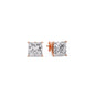 Princess Cut Diamond Stud Earring Fascinating Diamonds