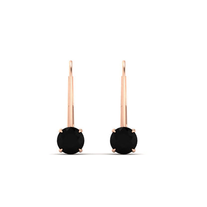 1 Carat Round Diamond Lever Back Earrings Fascinating Diamonds