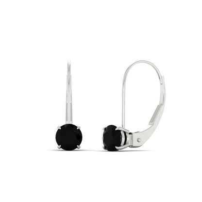 1 Carat Round Diamond Lever Back Earrings Fascinating Diamonds
