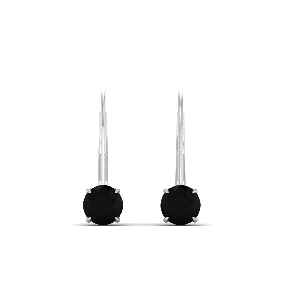 1 Carat Round Diamond Lever Back Earrings Fascinating Diamonds