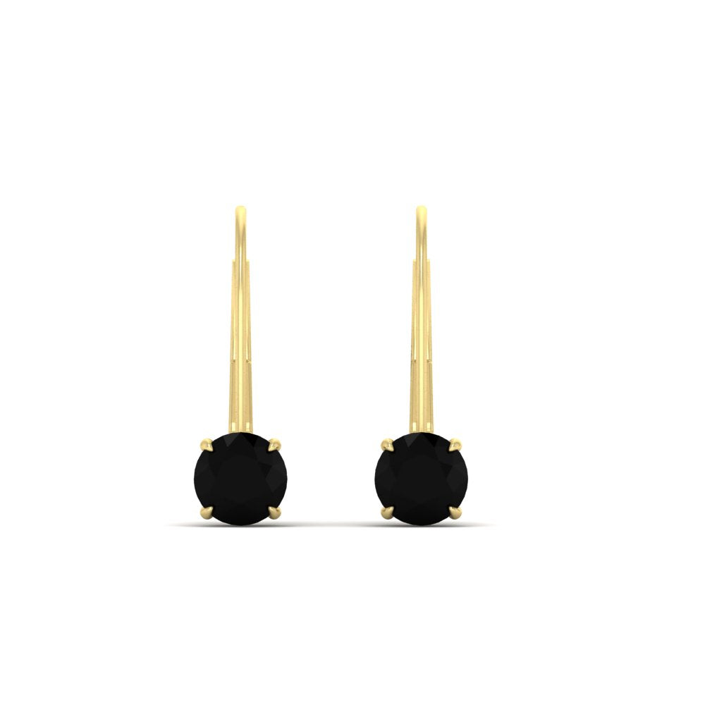 1 Carat Round Diamond Lever Back Earrings Fascinating Diamonds