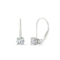1 Carat Round Diamond Lever Back Earrings Fascinating Diamonds