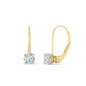 1 Carat Round Diamond Lever Back Earrings Fascinating Diamonds