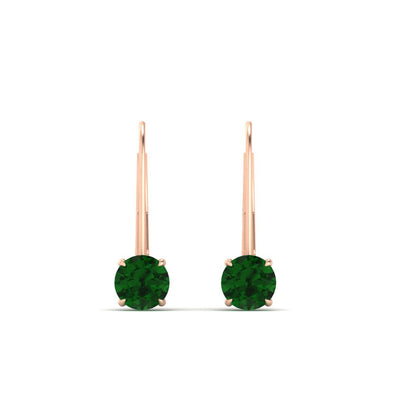 1 Carat Round Diamond Lever Back Earrings Fascinating Diamonds