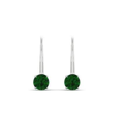 1 Carat Round Diamond Lever Back Earrings Fascinating Diamonds