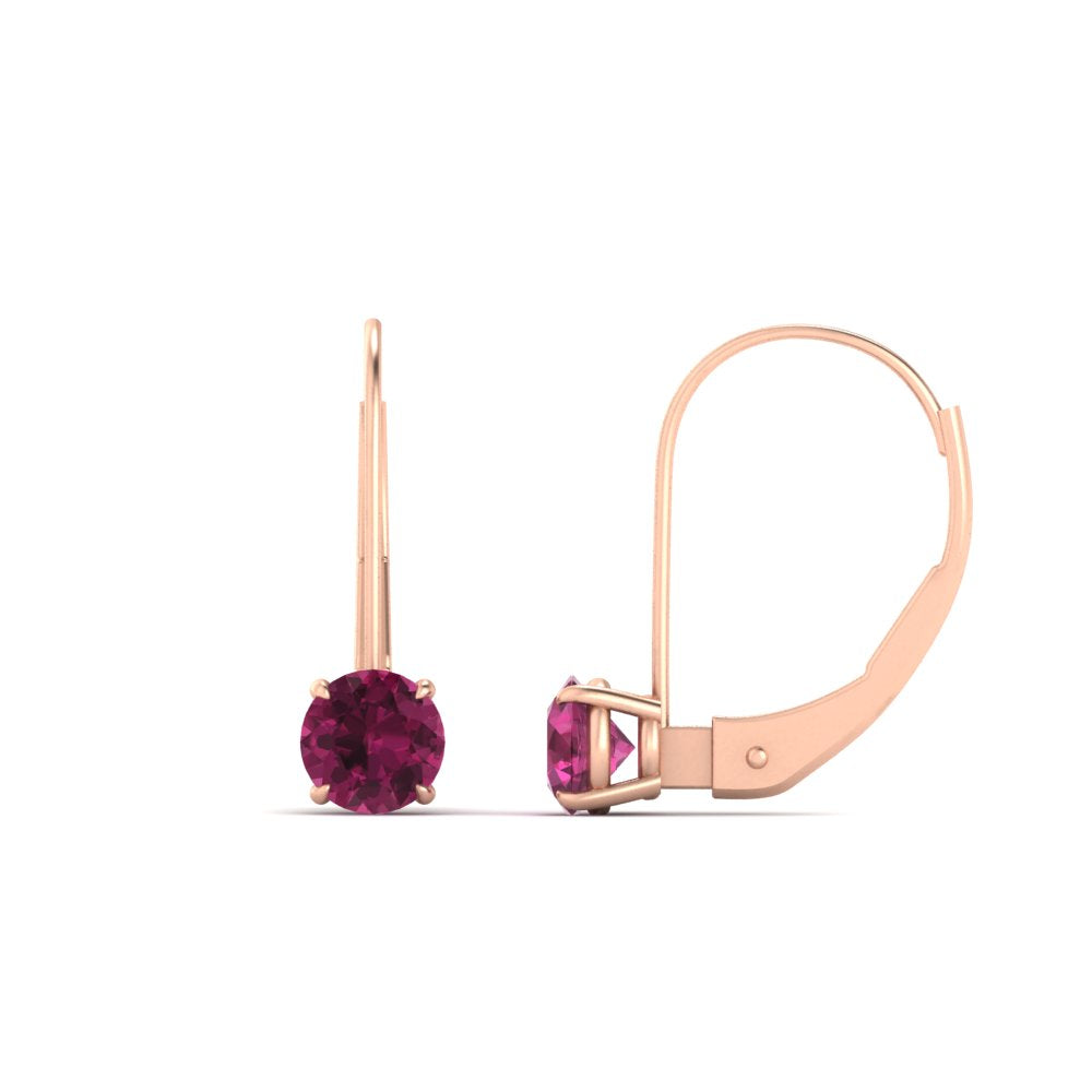 1 Carat Round Diamond Lever Back Earrings Fascinating Diamonds