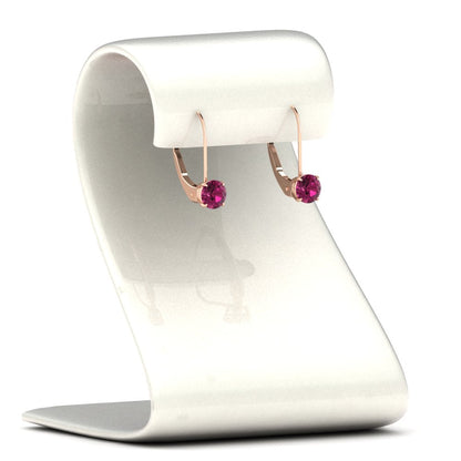 1 Carat Round Diamond Lever Back Earrings Fascinating Diamonds