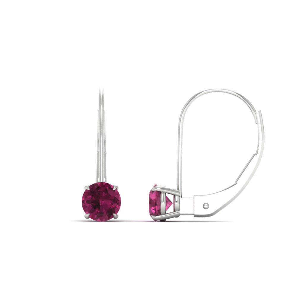 1 Carat Round Diamond Lever Back Earrings Fascinating Diamonds