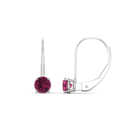 1 Carat Round Diamond Lever Back Earrings Fascinating Diamonds