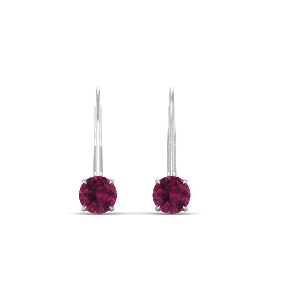 1 Carat Round Diamond Lever Back Earrings Fascinating Diamonds