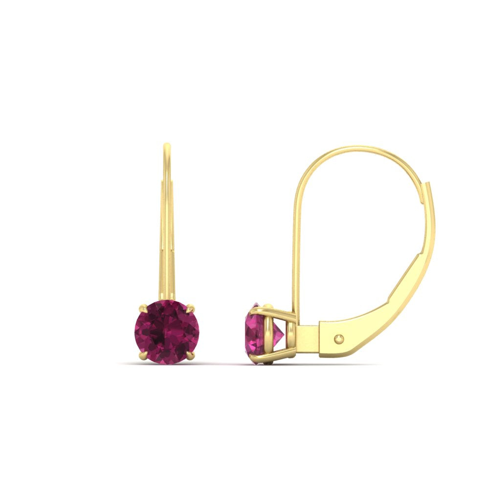 1 Carat Round Diamond Lever Back Earrings Fascinating Diamonds