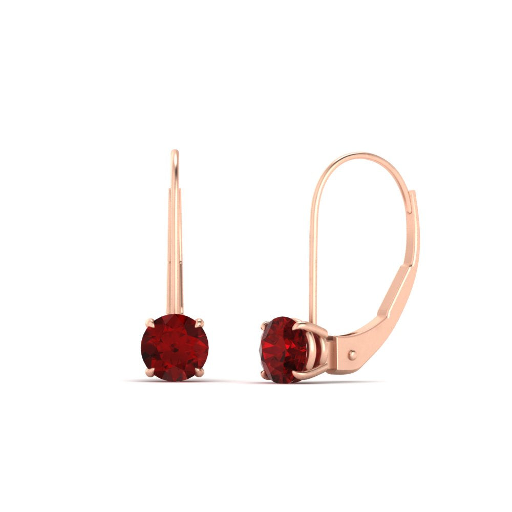 1 Carat Round Diamond Lever Back Earrings Fascinating Diamonds