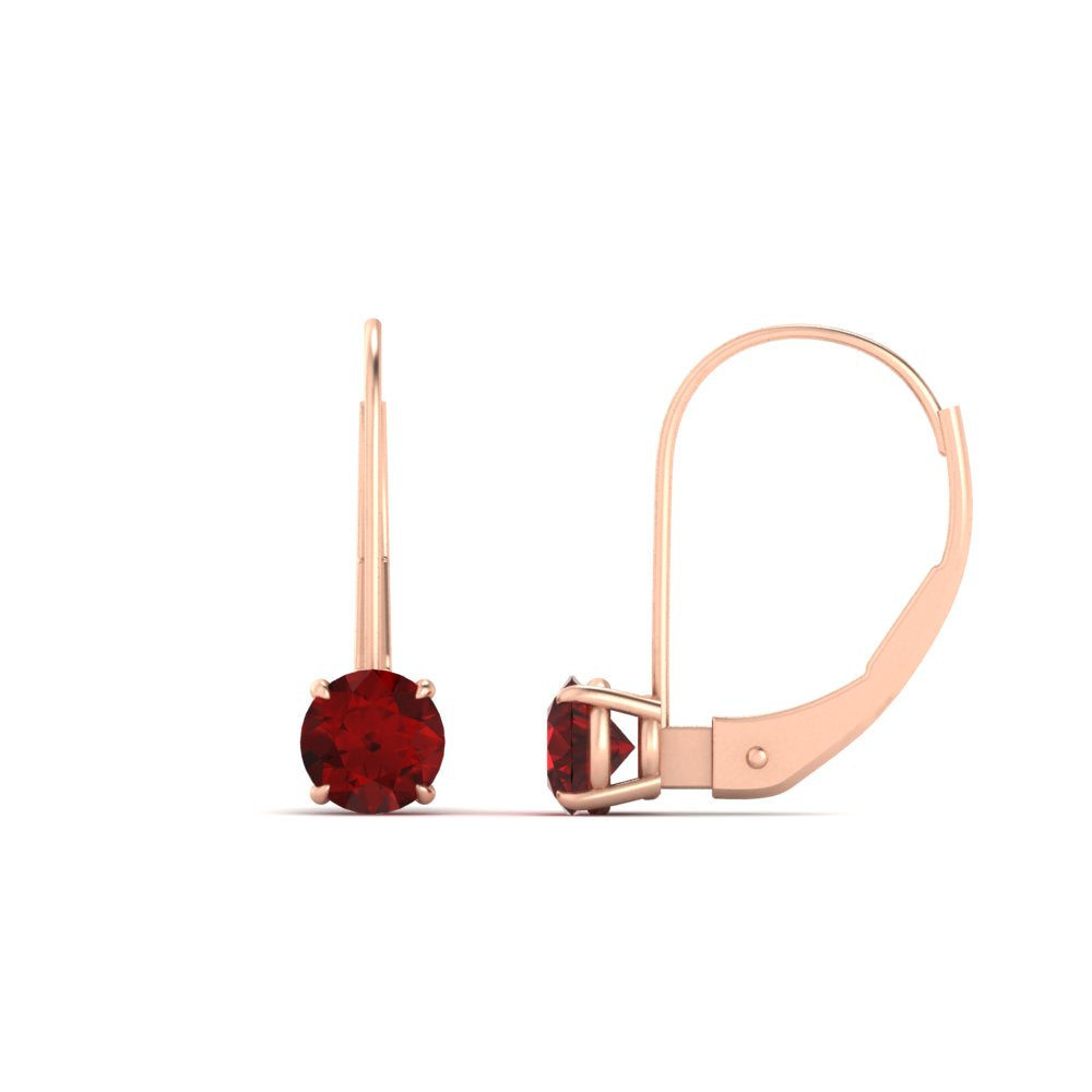1 Carat Round Diamond Lever Back Earrings Fascinating Diamonds