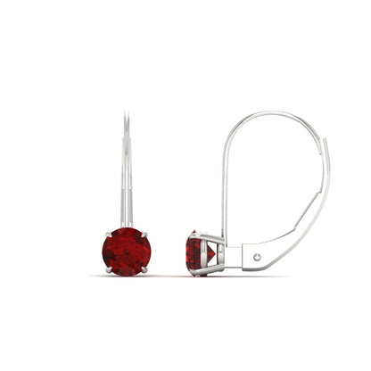 1 Carat Round Diamond Lever Back Earrings Fascinating Diamonds