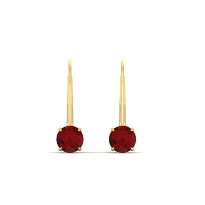 1 Carat Round Diamond Lever Back Earrings Fascinating Diamonds