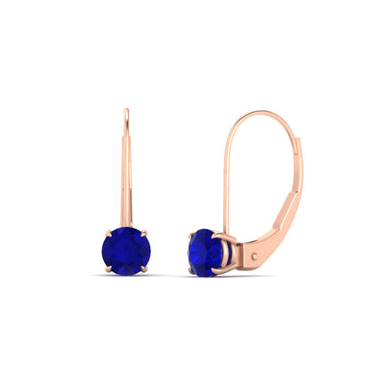 1 Carat Round Diamond Lever Back Earrings Fascinating Diamonds