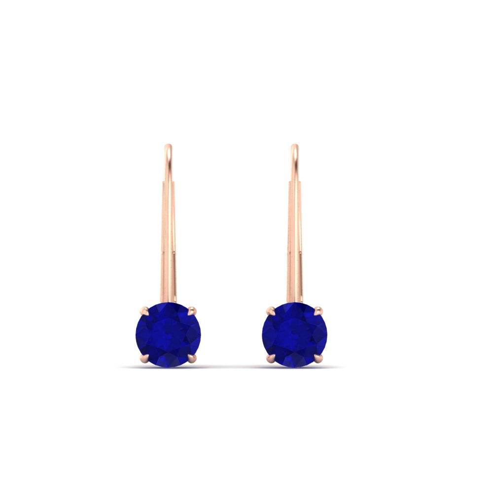 1 Carat Round Diamond Lever Back Earrings Fascinating Diamonds