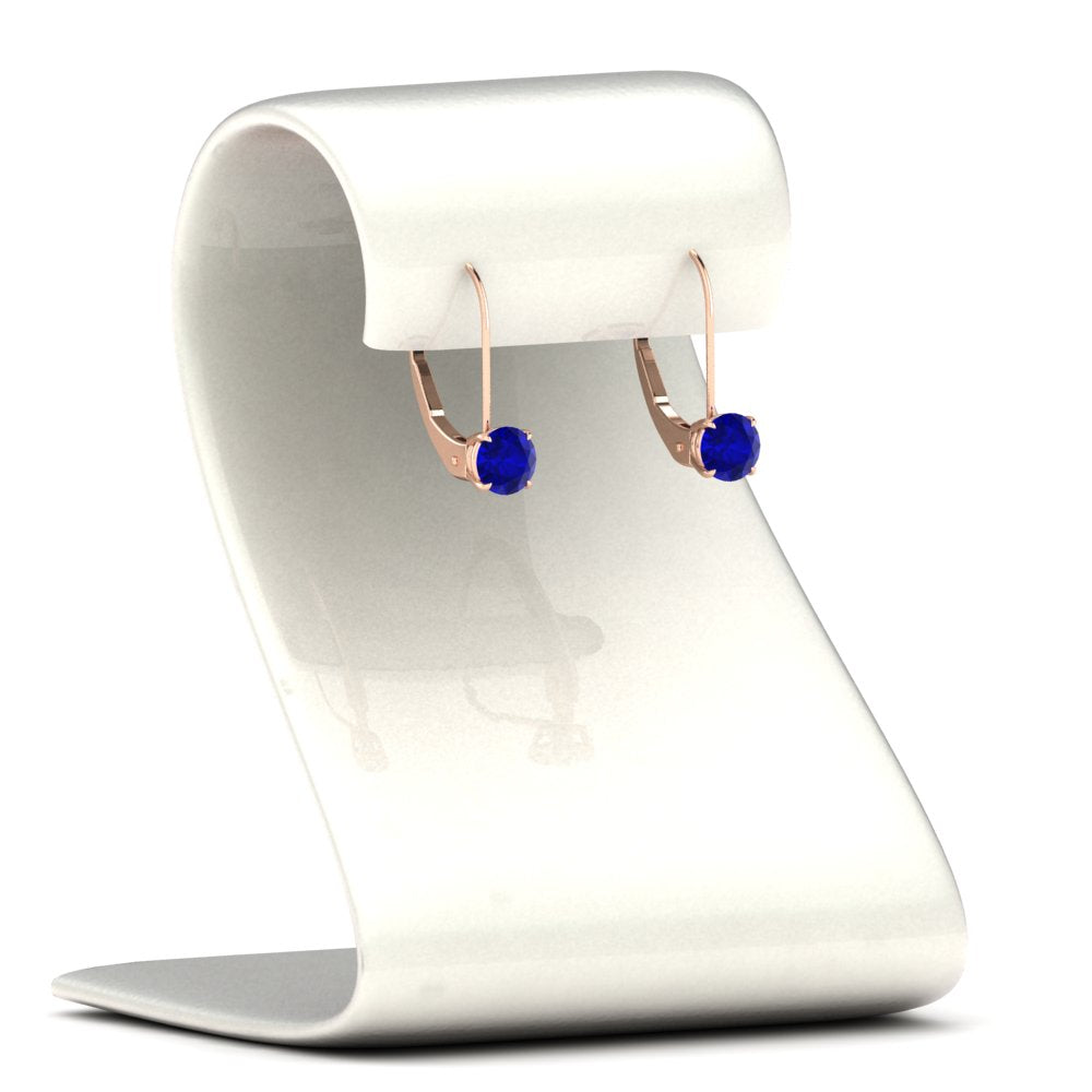 1 Carat Round Diamond Lever Back Earrings Fascinating Diamonds
