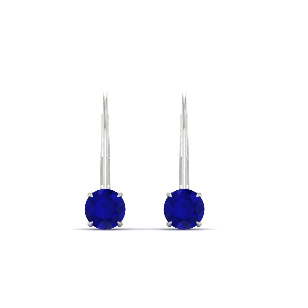 1 Carat Round Diamond Lever Back Earrings Fascinating Diamonds