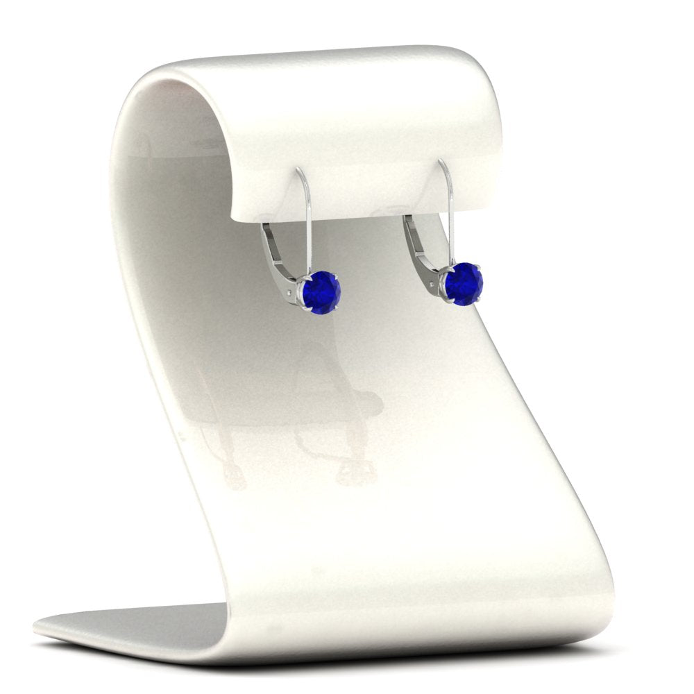 1 Carat Round Diamond Lever Back Earrings Fascinating Diamonds