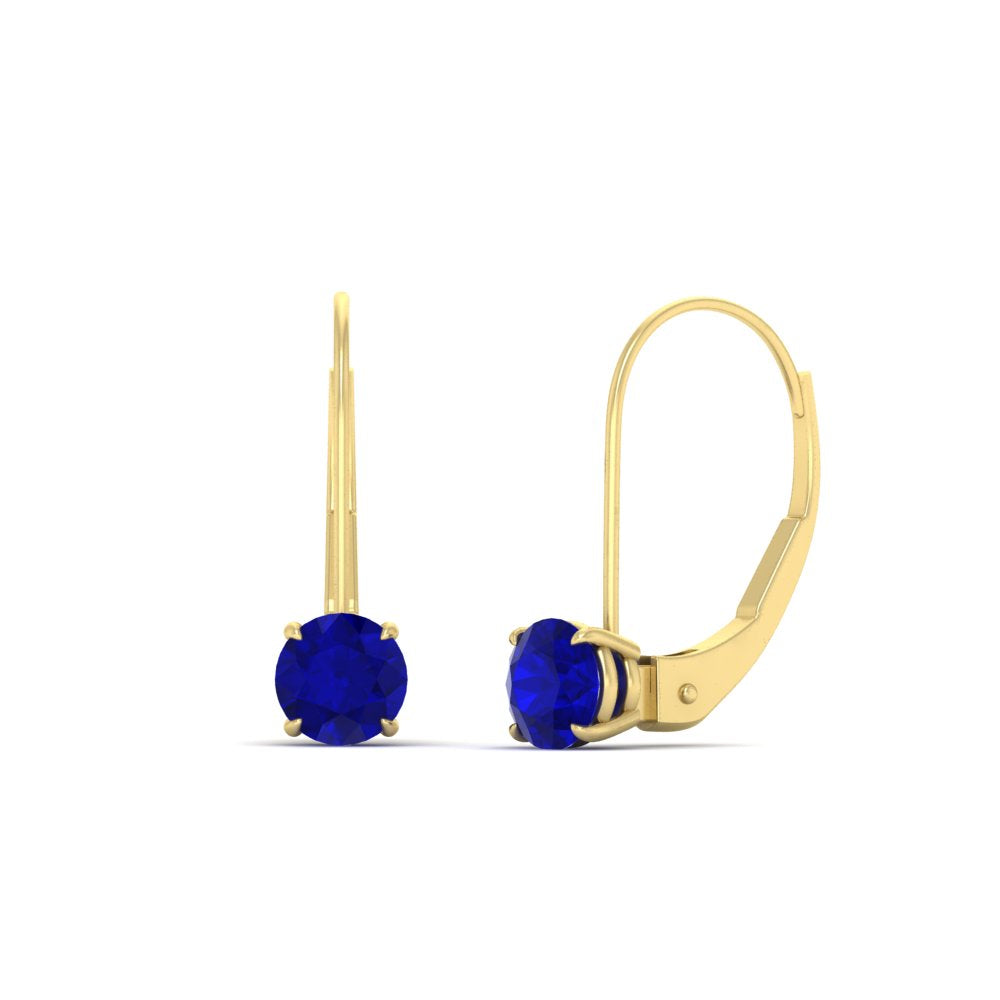 1 Carat Round Diamond Lever Back Earrings Fascinating Diamonds