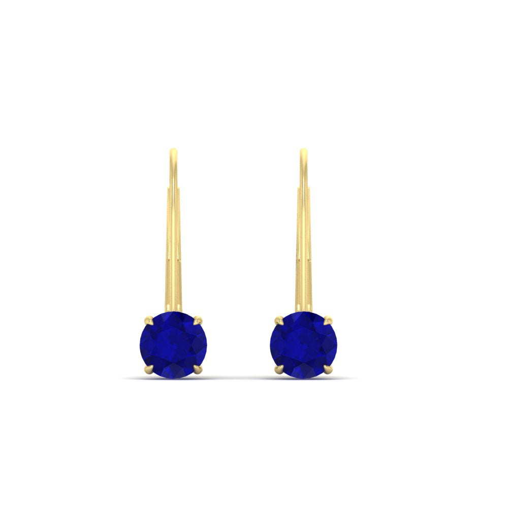 1 Carat Round Diamond Lever Back Earrings Fascinating Diamonds