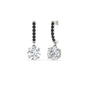 1 Carat Solitaire Diamond Drop Earrings Fascinating Diamonds