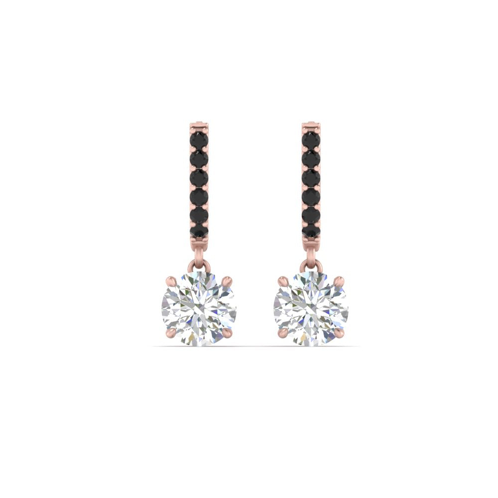 1 Carat Solitaire Diamond Drop Earrings Fascinating Diamonds