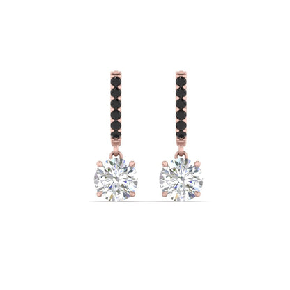 1 Carat Solitaire Diamond Drop Earrings Fascinating Diamonds