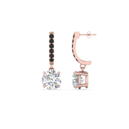 1 Carat Solitaire Diamond Drop Earrings Fascinating Diamonds