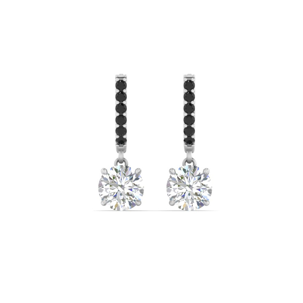1 Carat Solitaire Diamond Drop Earrings Fascinating Diamonds