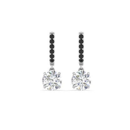 1 Carat Solitaire Diamond Drop Earrings Fascinating Diamonds