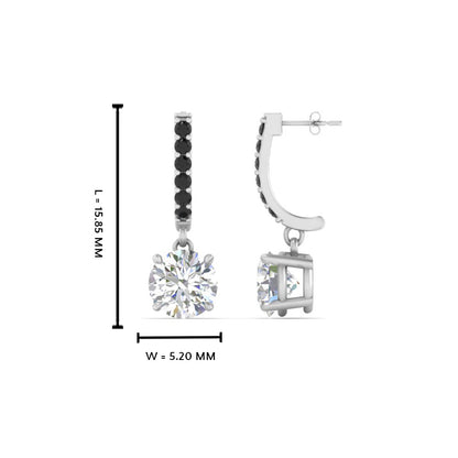 1 Carat Solitaire Diamond Drop Earrings Fascinating Diamonds