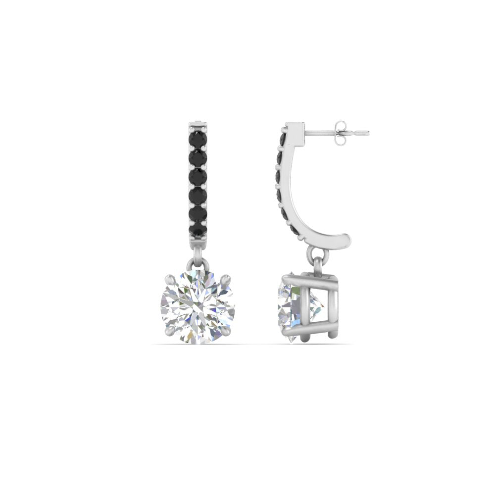 1 Carat Solitaire Diamond Drop Earrings Fascinating Diamonds