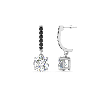 1 Carat Solitaire Diamond Drop Earrings Fascinating Diamonds