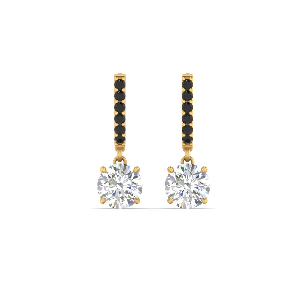 1 Carat Solitaire Diamond Drop Earrings Fascinating Diamonds