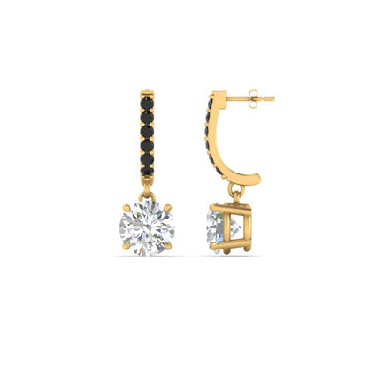 1 Carat Solitaire Diamond Drop Earrings Fascinating Diamonds