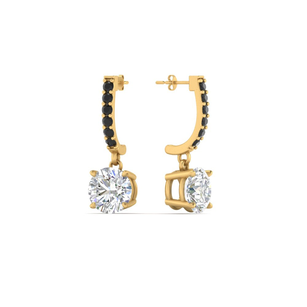1 Carat Solitaire Diamond Drop Earrings Fascinating Diamonds